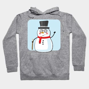 Gentle - Snowman - Funny Illustration Hoodie